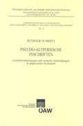 Cover: Pseudo-altpersische Inschriften - Verlag der &ouml;sterreichischen Akademie der Wissenschaften