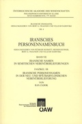 Cover: Iranische Namen in semitischen Neben&uuml;berlieferungen - Verlag der &ouml;sterreichischen Akademie der Wissenschaften
