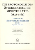 Cover: Die Protokolle des &ouml;sterreichischen Ministerrates 1848-1867. Abteilung VI: Das Ministerium Belcredi, Band 1 - Verlag der &ouml;sterreichischen Akademie der Wissenschaften