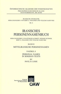 Abbildung von: Personal Names in Sogdian Texts - Verlag der österreichischen Akademie der Wissenschaften