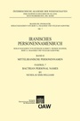 Cover: Bactrian Personal Names - Verlag der österreichischen Akademie der Wissenschaften