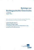 Cover: Beitr&auml;ge zur Rechtsgeschichte &Ouml;sterreichs, 3. Jahrgang, Heft 2/2013 - Verlag der &ouml;sterreichischen Akademie der Wissenschaften