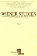 Cover: Wiener Studien - Zeitschrift f&uuml;r Klassische Philologie, Patristik und lateinische Tradition, Band 127/2014 - Verlag der &ouml;sterreichischen Akademie der Wissenschaften