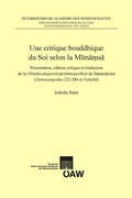 Cover: Une critique bouddhique du Soi selon la Mima?sa - Verlag der &ouml;sterreichischen Akademie der Wissenschaften
