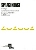 Cover: Sprachkunst - Beitr&auml;ge zur Literaturwissenschaft, Jahrgang XLII/2011, 2. Halbband - Verlag der &ouml;sterreichischen Akademie der Wissenschaften