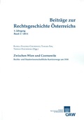 Cover: Beitr&auml;ge zur Rechtsgeschichte &Ouml;sterreichs, 4. Jahrgang, Heft 2/2014 - Verlag der &ouml;sterreichischen Akademie der Wissenschaften