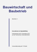 Cover: Innovationen im Spezialtiefbau - Universit&auml;tsverlag der TU Berlin