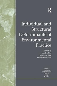 Abbildung von: Individual and Structural Determinants of Environmental Practice - Routledge