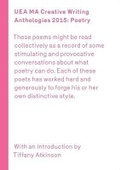 Cover: UEA 2015 Creative Writing Anthology Prose Poetry - Egg Box Publishing