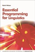 Cover: Essential Programming for Linguistics - Edinburgh University Press