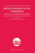 Cover: Mixed Jurisdictions Compared - Edinburgh University Press