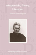 Cover: Wittgenstein, Theory, Literature - Edinburgh University Press