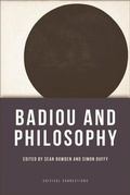 Cover: Badiou and Philosophy - Edinburgh University Press