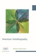 Cover: American Autobiography - Edinburgh University Press