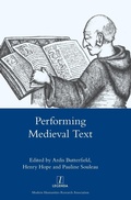 Cover: Performing Medieval Text - Legenda
