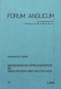 Cover: Medizinische Sprichw&ouml;rter im Englischen und Deutschen - Peter Lang Verlag
