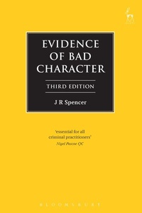 Abbildung von: Evidence of Bad Character - Hart Publishing