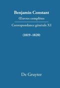 Cover: Correspondance g&eacute;n&eacute;rale 1819-1820 - De Gruyter