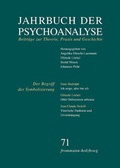 Cover: Jahrbuch der Psychoanalyse / Band 71: Der Begriff der Symbolisierung - frommann-holzboog