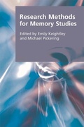 Cover: Research Methods for Memory Studies - Edinburgh University Press