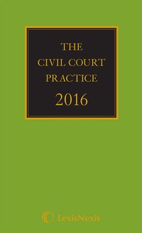 Enlarge image Cover: The Civil Court Practice 2016 - Butterworths Law