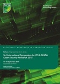 Cover: Third International Symposium for ICS & SCADA Cyber Security Research 2015 - BCS, The Chartered Institute for IT