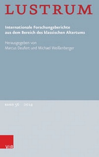 Abbildung von: Lustrum Band 56 - 2014 - Vandenhoeck & Ruprecht