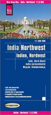 Abbildung von: Reise Know-How Landkarte Indien, Nordwest / India, Northwest (1:1.300.000) - Reise Know-How Verlag Peter Rump GmbH