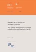 Cover: In search of a narrative for Southern providers - German Institute of Development and Sustainability (IDOS) gGmbH