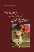 Cover: Privacy in the Age of Shakespeare - University of Toronto Press