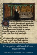 Cover: A Companion to Fifteenth-Century English Poetry - D.S. Brewer