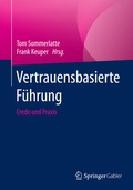 Cover: Vertrauensbasierte F&uuml;hrung - Springer Gabler