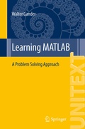 Cover: Learning MATLAB - Springer