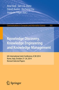 Enlarge image Cover: Knowledge Discovery, Knowledge Engineering and Knowledge Management - Springer