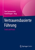 Cover: Vertrauensbasierte F&uuml;hrung - Springer Gabler