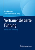 Cover: Vertrauensbasierte F&uuml;hrung - Springer Gabler