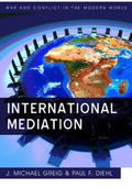 Cover: International Mediation - Polity Press