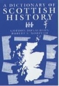 Cover: A Dictionary of Scottish History - John Donald Publishers Ltd