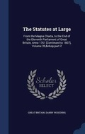 Cover: The Statutes at Large - Sagwan Press