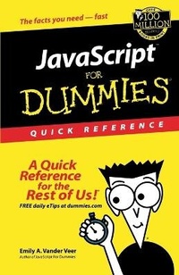 Enlarge image Cover: JavaScript For Dummies Quick Reference - Wiley