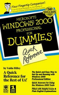 Enlarge image Cover: Windows 2000 Professional for Dummies Quick Reference - Hungry Minds Inc,U.S.