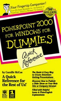 Abbildung von: PowerPoint 2000 for Windows for Dummies Quick Reference - Hungry Minds Inc,U.S.