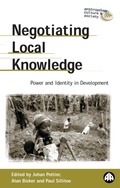 Cover: Negotiating Local Knowledge - Pluto Press