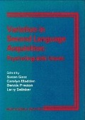 Cover: Variation in Second Language Acquisition - Multilingual Matters