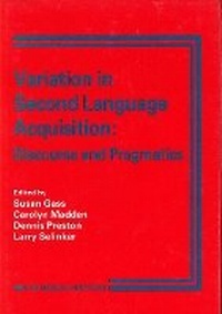 Abbildung von: Variation in Second Language Acquisition - Multilingual Matters