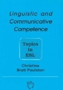 Cover: Linguistic and Communicative Competence - Multilingual Matters