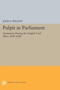Cover: Pulpit in Parliament - Princeton University Press