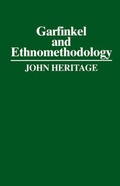 Cover: Garfinkel and Ethnomethodology - Polity Press
