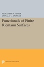 Cover: Functionals of Finite Riemann Surfaces - Princeton University Press