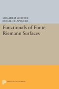 Cover: Functionals of Finite Riemann Surfaces - Princeton University Press